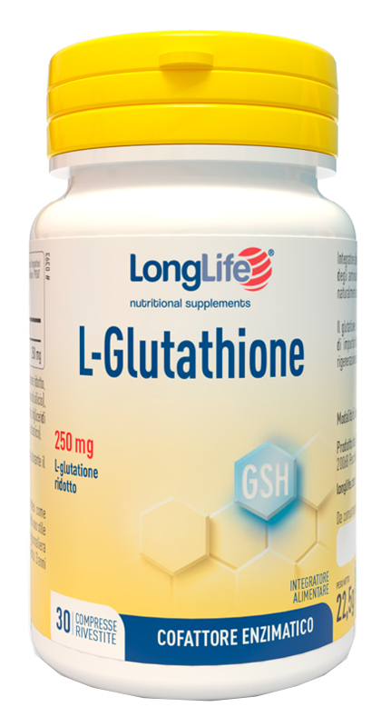 LONGLIFE L-GLUTATHIONE 250 MG 30 COMPRESSE - Doctor Vinz