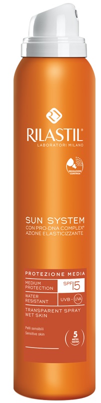 RILASTIL SUN SYSTEM PHOTO PROTECTION THERAPY SPF15 TRANSPARENT SPRAY 200 ML - Doctor Vinz