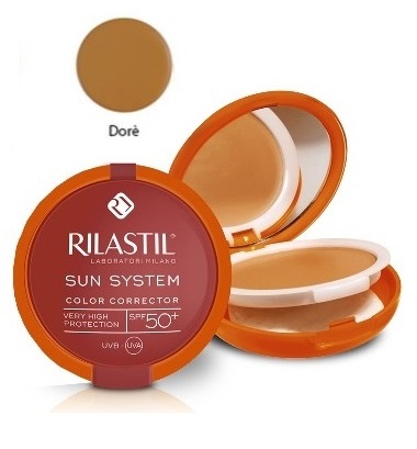 RILASTIL SUN SYSTEM PHOTO PROTECTION THERAPY SPF50+ COMPATTO DORE' 10 ML - Doctor Vinz