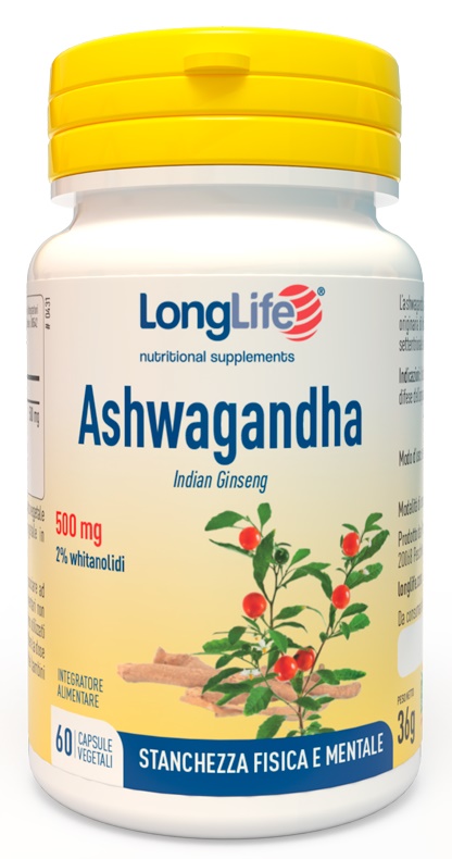LONGLIFE ASHWAGANDHA 60 CAPSULE 500 MG - Doctor Vinz