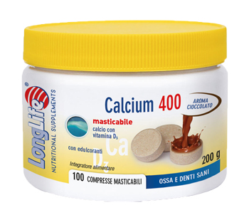 LONGLIFE CALCIUM CACAO 100 COMPRESSE 400 MG - Doctor Vinz