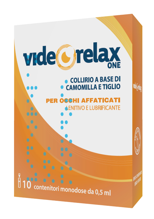 COLLIRIO VIDEORELAX ONE LENITIVO E LUBRIFICANTE OCCHI AFFATICATI 10 CONTENITORI MONODOSE 0,5 ML - Doctor Vinz