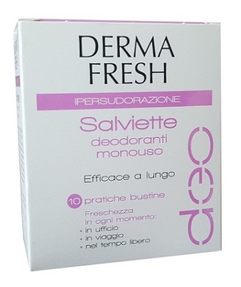 DERMAFRESH IPERSUDORAZIONE 10 SALVIETTINE DEODORANTI - Doctor Vinz