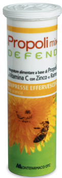 PROPOLI MIX DEFEND 10 COMPRESSE EFFERVESCENTI GUSTO ARANCIA - Doctor Vinz
