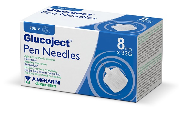 AGO PER PENNA DA INSULINA GLUCOJECT 8 MM GAUGE 32 100 PEZZI - Doctor Vinz
