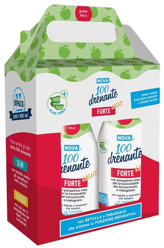 NOVA100 DRENANTE FORTE LIGHT CON ALOE 300+300 ML - Doctor Vinz