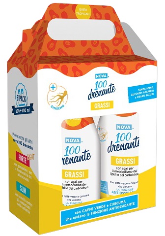 NOVA100 DRENANTE GRASSI CON GINSENG 300+300 ML - Doctor Vinz