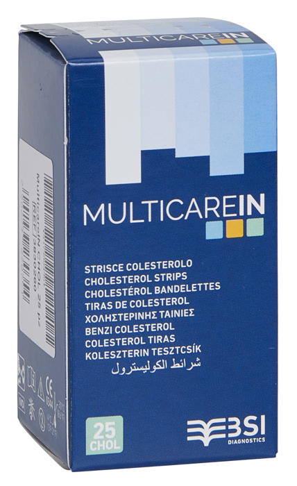 STRISCE MISURAZIONE GLICEMIA MULTICARE IN GLUCOSIO ELETTRODO 50 PEZZI - Doctor Vinz