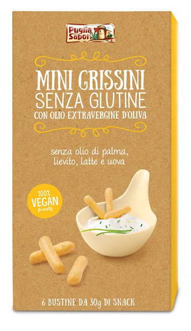 PUGLIA SAPORI MINI GRISSINI CON OLIO EXTRAVERGINE DI OLIVA 180 G - Doctor Vinz