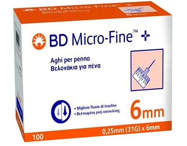 AGO PER PENNA DA INSULINA BD MICROFINE GAUGE 31 6MM 100 PEZZI - Doctor Vinz