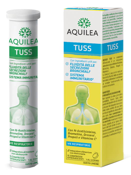 AQUILEA TUSS 15 COMPRESSE EFFERVESCENTI 90 G - Doctor Vinz