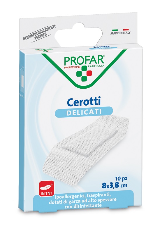 CEROTTO TESSUTO NON TESSUTO DELICATO SUPER 8X3,8 CM 10 PEZZI PROFAR - Doctor Vinz