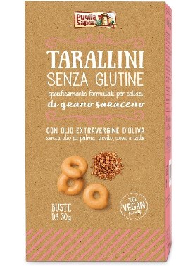 PUGLIA SAPORI TARALLINI GRANO SARACENO 6 BUSTE 30 G - Doctor Vinz