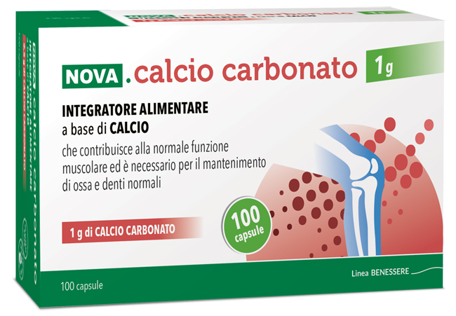 NOVA CALCIO CARBONATO 1 G 100 CAPSULE - Doctor Vinz