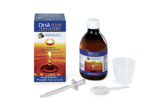 DHA RICHOIL SCIROPPO AL 25% DI DHA DI ORIGINE ALGALE GUSTO MANDORLA 30 ML - Doctor Vinz
