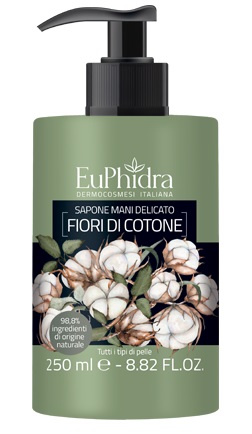 EUPHIDRA SAPONE LIQUIDO MANI COTONE IN FLACONE CON ETICHETTA DISPENSER - Doctor Vinz