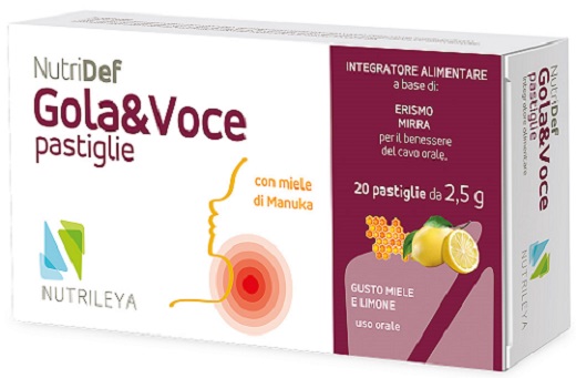 NUTRIDEF GOLA & VOCE MIELE E LIMONE 20 PASTIGLIE - Doctor Vinz