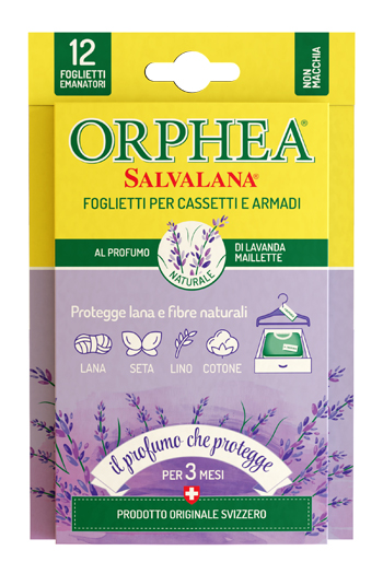 ORPHEA SALVALANA FOGLIETTI CASSETTI ARMADI PROFUMO LAVANDA MAILLETTE DISPLAY 12 PEZZI - Doctor Vinz
