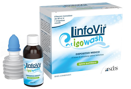SOLUZIONE SALINA ISOTONICA LINFOVIR ISOWASH 8 FLACONI DA 60 ML - Doctor Vinz