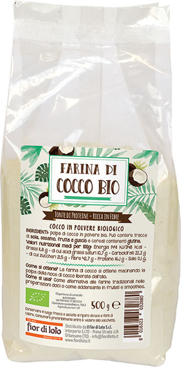 FIOR DI LOTO FARINA DI COCCO BIO 500 G - Doctor Vinz