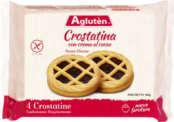 AGLUTEN CROSTATINA CON CREMA DI CACAO 180 G - Doctor Vinz