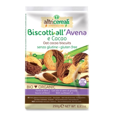 ALTRICEREALI BISCOTTI ALL' AVENA E CACAO 250 G - Doctor Vinz