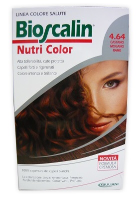 BIOSCALIN NUTRI COLOR 4,64 CASTANO MOGANO RAME 124 ML - Doctor Vinz