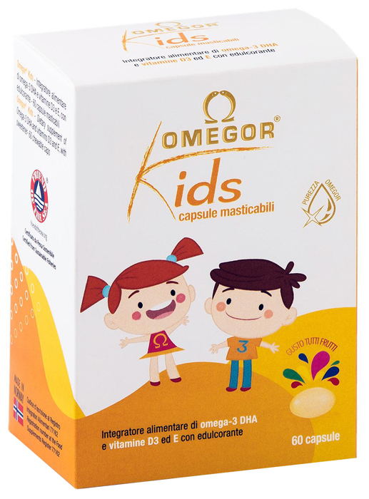 OMEGOR KIDS 60 CAPSULE MASTICABILI - Doctor Vinz