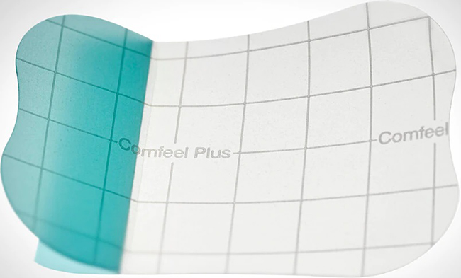 MEDICAZIONE SPECIALE ATTIVA TRASPARENTE CON IDROCOLLOIDE COMFEEL PLUS 5X7 CM 10 PEZZI - Doctor Vinz