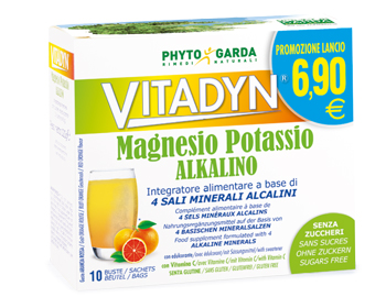 VITADYN MAGNESIO POTASSIO ALKALINO SENZA ZUCCHERO 10 BUSTINE - Doctor Vinz