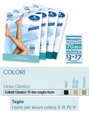 SAUBER COLLANT 70 DENARI MAGLIA LISCIA N BEIG 4 LINEA CLASSICA - Doctor Vinz