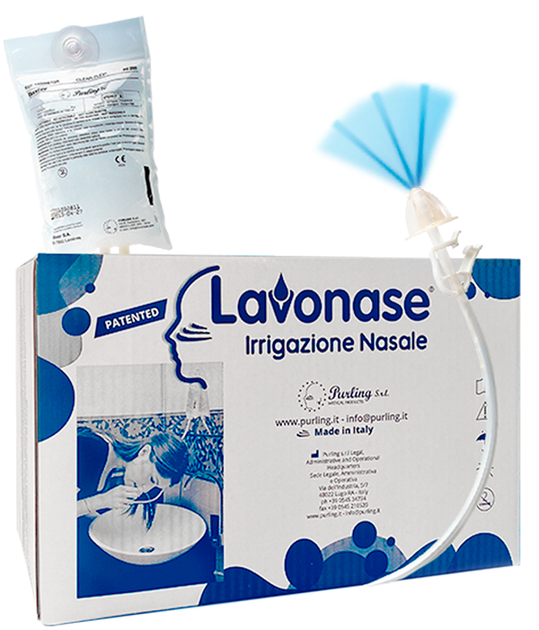 LAVONASE 2 BLISTER STERILI + 10 SACCHE SOLUZIONE FISIOLOGICAPER LAVAGGI NASALI + 1 CLAMP + 1 VENTOSA - Doctor Vinz