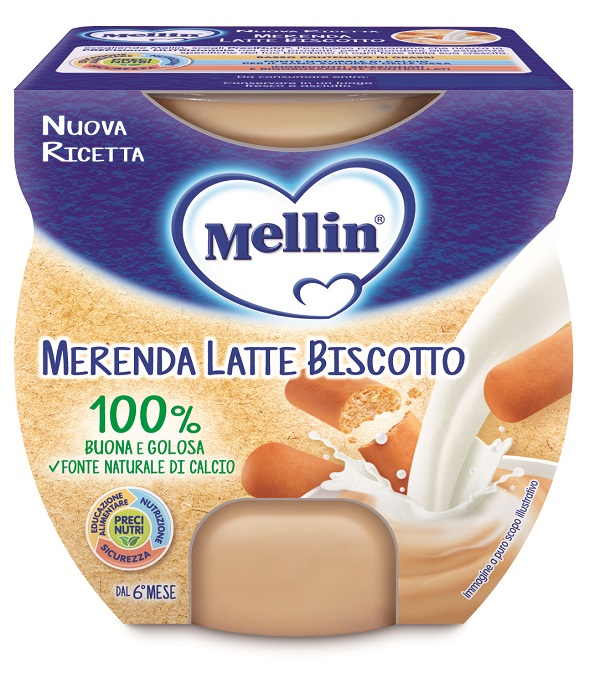 MELLIN MERENDA LATTE BISCOTTO 2 X 100 G - Doctor Vinz