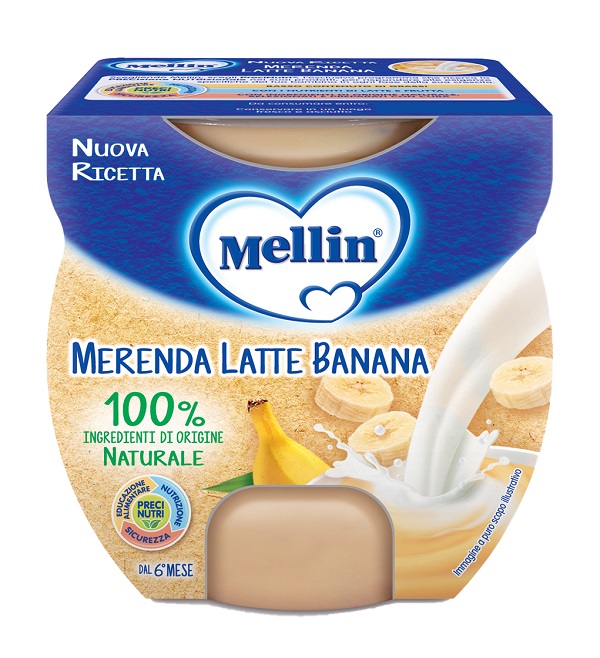 MELLIN MERENDA LATTE BANANA 2 X 100 G - Doctor Vinz