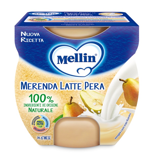 MELLIN MERENDA LATTE PERA 2 X 100 G - Doctor Vinz