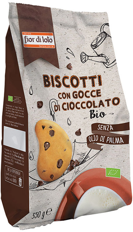 BISCOTTI CON GOCCE DI CIOCCOLATO BIO 350 G - Doctor Vinz