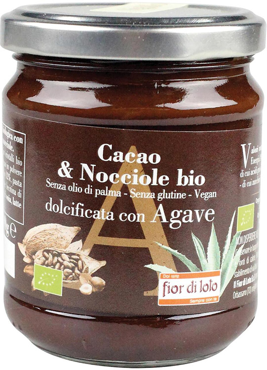 CREMA SPALMABILE CACAO E NOCCIOLE CON AGAVE BIO 200 G - Doctor Vinz
