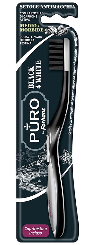 FORHANS SPAZZOLINO BLACK4WHITE SETOLE CARBONE - Doctor Vinz
