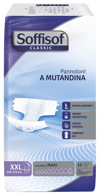 SOFFISOF CLASSIC PANNOLINO MUTANDINA MAXI XXL 15 PEZZI - Doctor Vinz