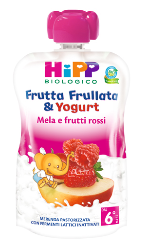 HIPP BIO FRUTTA FRULLATA YOGURT MELA FRUTTI ROSSI 90 G - Doctor Vinz