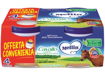 MELLIN OMOGENEIZZATO CAVALLO 4 X 80 G - Doctor Vinz