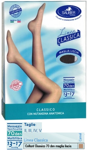 SAUBER CLASSICO COLLANT 70 DENARI MAGLIA LISCIA CAMEL 5 - Doctor Vinz