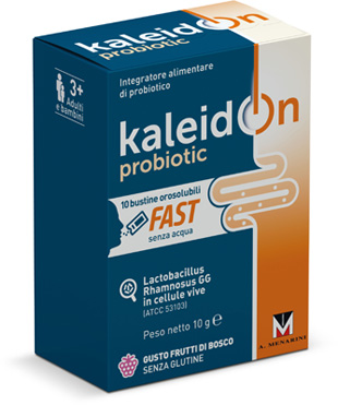 KALEIDON PROBIOTIC FAST FRUTTI DI BOSCO 10 BUSTE OROSOLUBILI - Doctor Vinz
