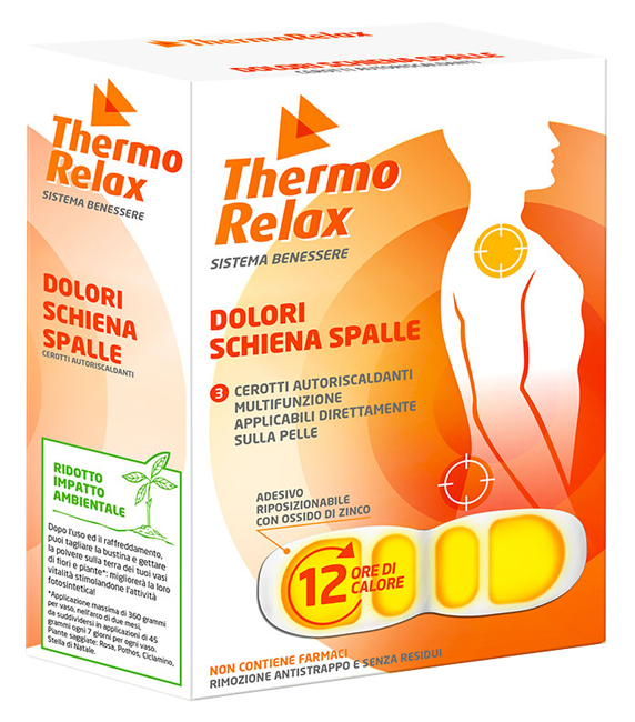 THERMORELAX CEROTTO AUTORISCALDANTE DOLORE SCHIENA/SPALLE 3 PEZZI - Doctor Vinz