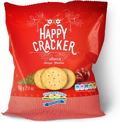 HAPPY FARM HAPPY CRACKERS GUSTO PIZZA 60 G - Doctor Vinz