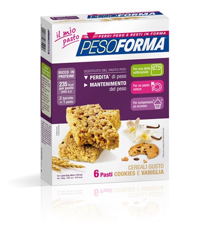 PESOFORMA BARR CEREALI COOKIES VANIGLIA 372 G - Doctor Vinz