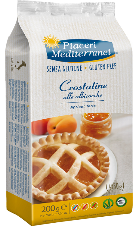 PIACERI MEDITERRANEI LE BONTA' DEL MATTINO CROSTATINE ALL'ALBICOCCA 4 X 50 G - Doctor Vinz