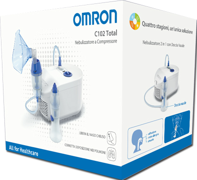 NEBULIZZATORE A PISTONE OMRON C102 TOTAL - Doctor Vinz