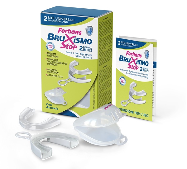 BITE UNIVERSALI AUTOMODELLANTI BRUXISMO STOP FORHANS 2 PEZZI - Doctor Vinz