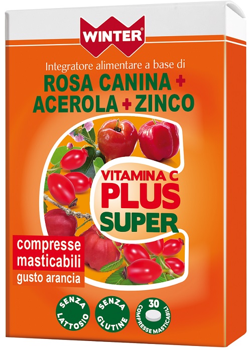 WINTER VITAMINA C PLUS SUPER  + ZINCO 30 COMPRESSE MASTICABILI - Doctor Vinz